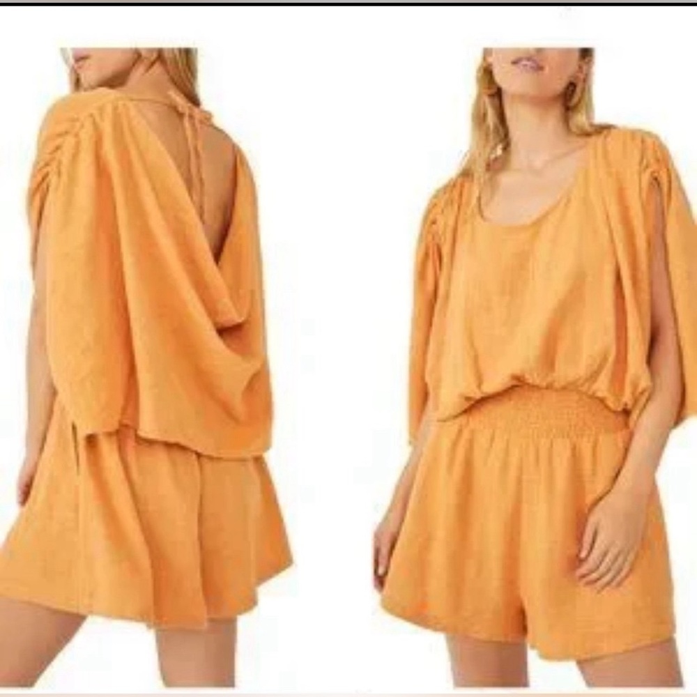 Free People Pietro Tie Back Jumpsuit